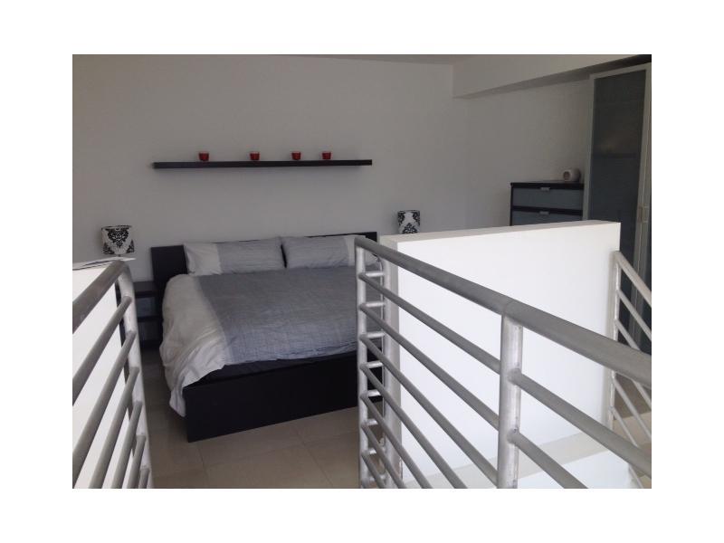 Fabulous bilevel (2 floors) LOFT,20Ft ceilings.Across the street from the Ocean.One assigned covered parking space,washe,dryer in unit.Roof top pool and spa. Furnished unit is availabla from June 2 , 2014