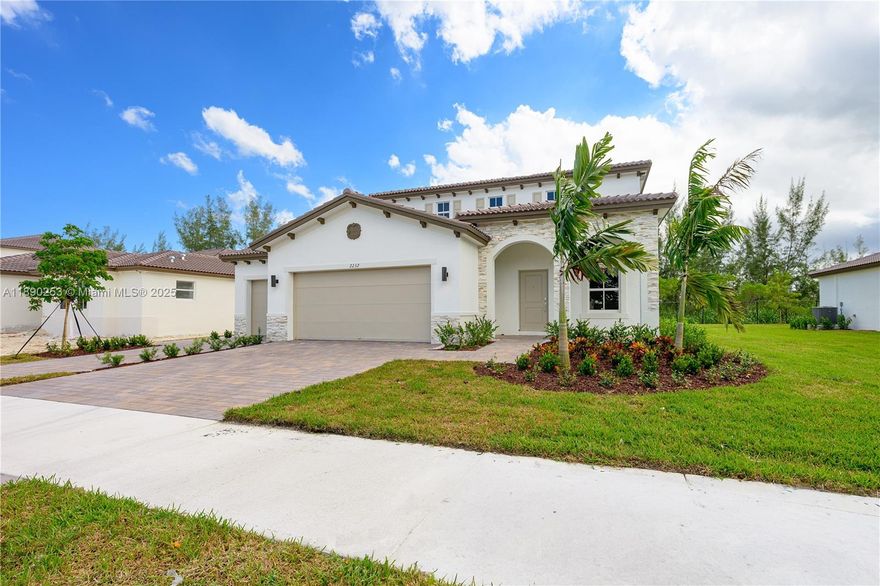 Be the first to move into this brand new property in a great neighborhood with view to the golf course. The property is at the end of  a no through street for piece of mind and tranquility. Water and electricity included. Three spacious bedrooms and two bathrooms upstairs and one half bath on first floor, large 2 car garage and driveway allow for ample parking space. Schedule a showing today!