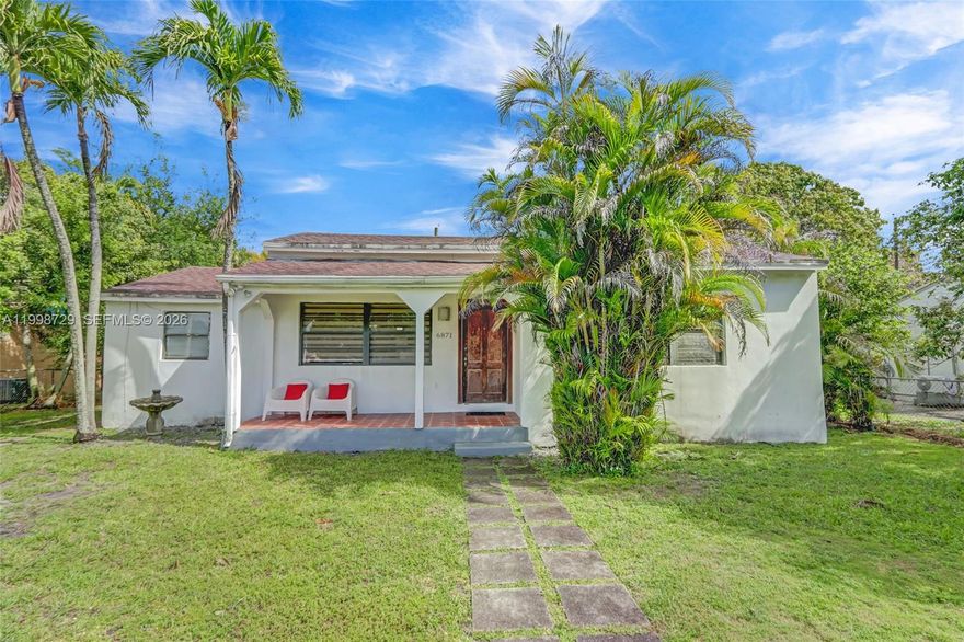 Welcome home to this charming 4-bedroom, 3-bath gem perfectly tucked away on a lovely Central Miami street! Sitting on a generous 7,000 sq. ft. lot, this home truly has it all—a comfortable 3/2 main home with separate guest or in-law quarters, plus a stylish 1/1 guest cottage ideal for visitors or extra rental income. There’s even space on the side to park your boat!
You’ll love the location—just behind Bird Road off 67th Avenue—where everything you need is a short walk away: grocery stores, restaurants, gas stations, and more. Getting around Miami couldn’t be easier, with quick access to Coconut Grove, Coral Gables, the Palmetto (826), and US-1.
The perfect spot to enjoy the best of Miami living. Offered As-Is, this one’s a must-see—discover why it feels like home the moment you arrive!