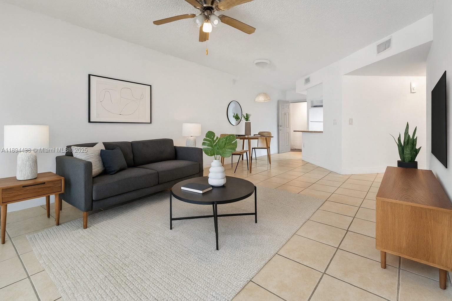 This 1-bedroom, 1-bathroom apartment boasts 810 square feet of living space. It's fresh, with a washer
and dryer conveniently located inside the unit. Throughout the apartment, you'll find porcelain tile flooring, and the kitchen is equipped with modern appliances.Situated in a gated community near Downtown Doral, this urban
neighborhood offers the ultimate South Florida lifestyle. You'll have access to trendy shops, restaurants, grocery
stores, and supermarkets just steps away. The area is also home to a bustling business district, top-rated charter
schools, and A+ schools.Plus, you'll be just minutes away from the Miami International Airport, major freeways,
the National Doral Golf Club, City Place, Dolphin Mall, and International Mall.Don't miss out!
