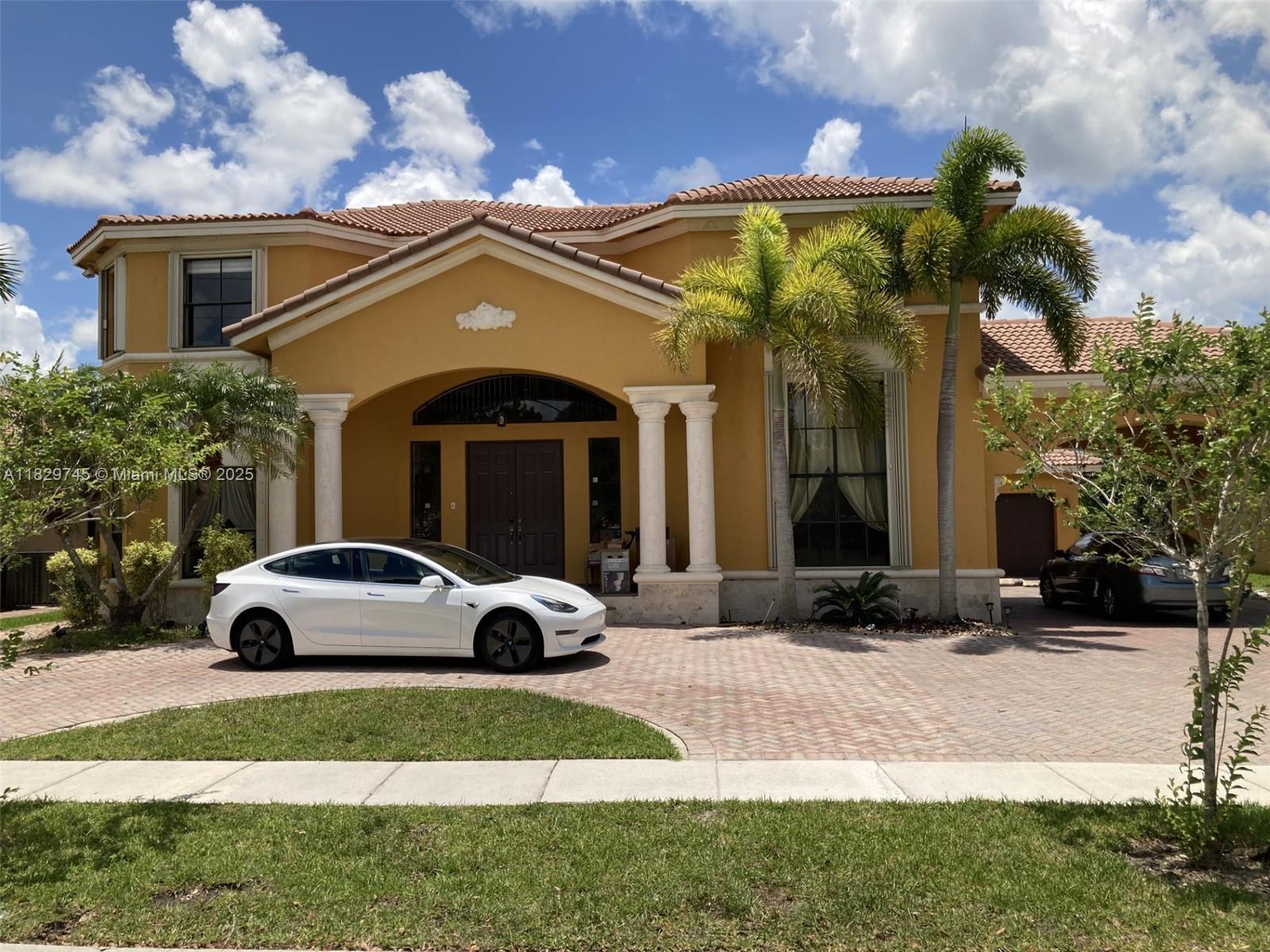 Elegant, spacious, well-maintained single-family home located in the prestigious & desirable Harbor Lakes Miramar. It sits on a beautiful water front lot which radiates with natural lighting boast 5bed/4.2bath magnificent over-sized master, sitting area, 2 walk-in closets, large master suite, soaking tub, & relaxing shower stall. Formal living & dining, breakfast area, open concept kitchen, pantry, stainless-steel appliances, white cabinets, granite counter tops, large family room overlooking the lake. Marbel flooring throughout downstairs. Upstairs has vinyl wood flooring. Entire home has impact windows, inpact French doors & 3 car garage. This fantastic backyard & home are your private oasis which captivates a spectacular tranquil atmosphere that provides a tropical relaxing feeling!