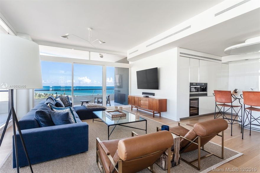 Faena House designed by Foster + Partners, is the ultimate in indoor and outdoor living. Offering expansive wraparound terraces with panoramic views of both ocean and city. This 2bd/2.5 unit, has 2238SF of indoor space, and 1190SF outdoor space. Beautiful white oak floors, Molteni kitchen, Permastelissa bathrooms, electric blinds and Miele appliances. Amenities include 5 star concierge services, In house spa, fitness center, hotel services.