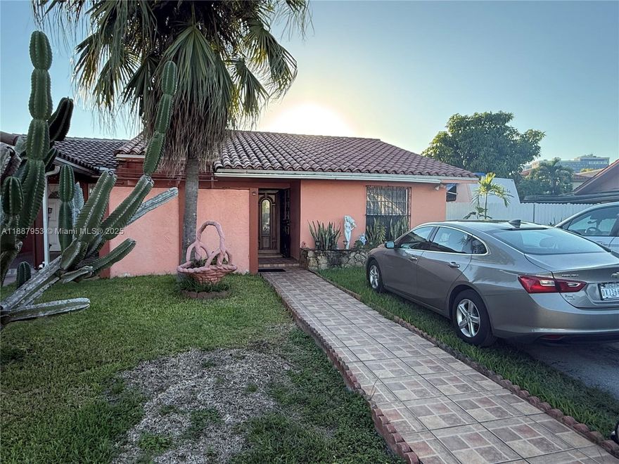 2 large bedrooms, 2 baths + den. Spacious twin home (zoned condo) minutes from FIU.  Large backyard fenced in with fruit trees and storage room.