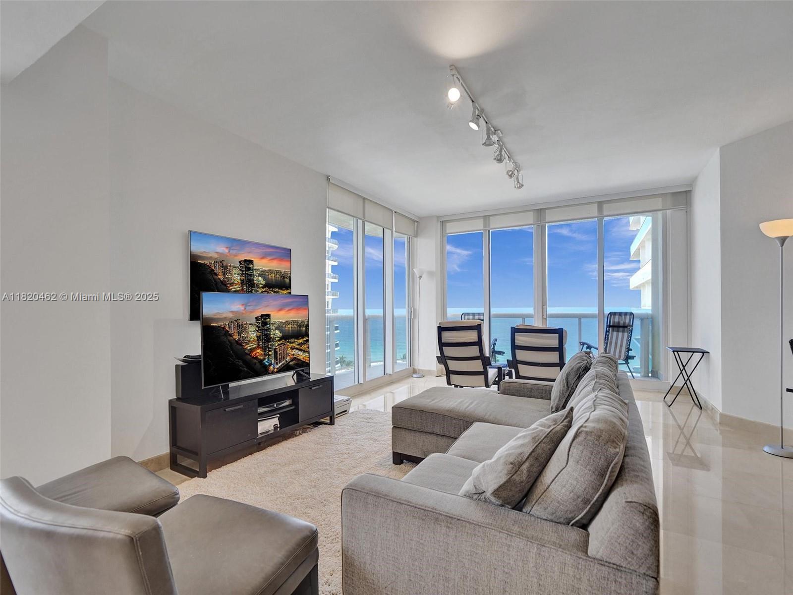 Rental Property at 9595 Collins Ave N8-H, Surfside, Miami-Dade County, Florida - Bedrooms: 2 
Bathrooms: 3  - $9,500 MO.