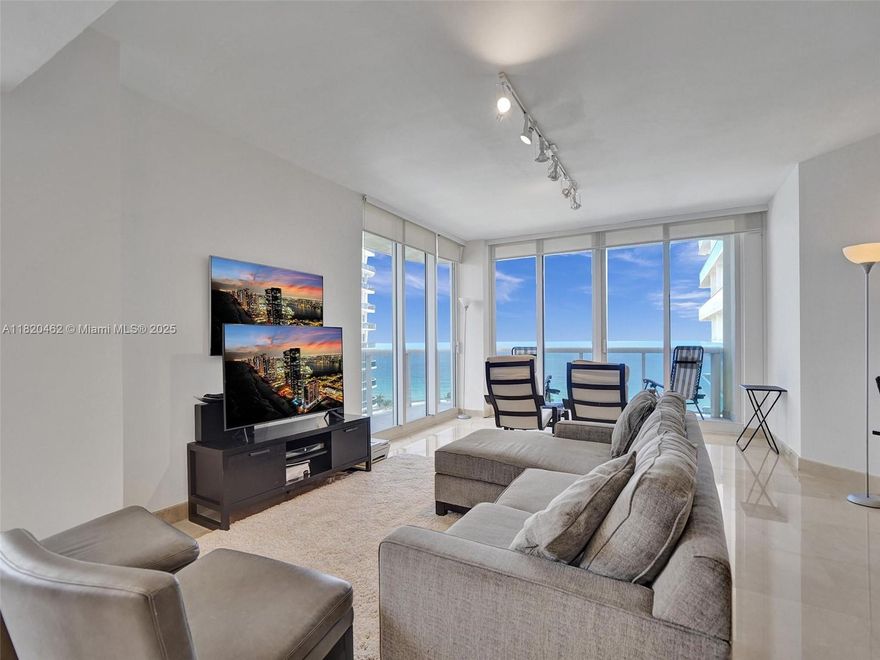 AMAZING CONDO WITH OCEAN VIEWS, FULLY FURNISHED, 2 BEDROOMS, 2 1/2 BATHS,MINIMUM RENTAL PERIOD IS 6 MONTHS, CLOSE TO RESTAURANTS, SHOPPING GROCERY  STORES, BAL HARBOR SHOPS AND MUCH MORE.EASY TO SHOW. REALTORS PLEASE READ INPUT BROKER REMARKS!!!!!!