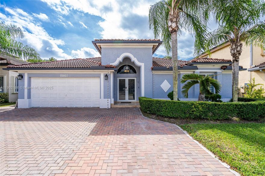 Immaculate and Elegant property located in the pristine subdivision of Milon Venture in West Country Club. Everything is New in this house.Offering 5 bedrooms and 4 bathrooms with ceramic flooring throughout the entire house, with glass doors on every bedroom and zebra blinds in all windows. Impact windows and doors all around the house.The primary bedroom with a full walk-in closet with a complete bathroom featuring floating cabinet,LED mirror,a glass shower just built-in and a gorgeous floating bathtub !Curl up next to cozy fireplace in the living room with French doors opening to a private backyard oasis ,with a new swimming pool and outdoor kitchen for family gatherings and family fun.There is a in-law quarters with separate entrance included in the price.