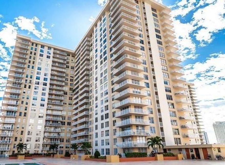 Excellent location in the heart of Sunny Isles Beach, just a few steps from the ocean. 2 bed 2 bath split floor plan featuring 1,488 Sq Ft of living space including balcony. Eat in Kitchen, formal dining area, good sized master bedroom with ensuite bathroom, large closets and extensive storage. The building features amenities such 24-hr doorman and security, heated pool, fitness center, sauna, game room, library, auditorium. Currently undergoing its 50-Year Recertification (expected completion February 2026), modern A/C systems, a new roof, freshly painted exterior, updated pool deck, and exciting new amenities coming soon—including mini golf, jacuzzi, and BBQ area. Internet, cable, repair of appliances, air conditioning system, electrical, and plumbing are included in maintenance.