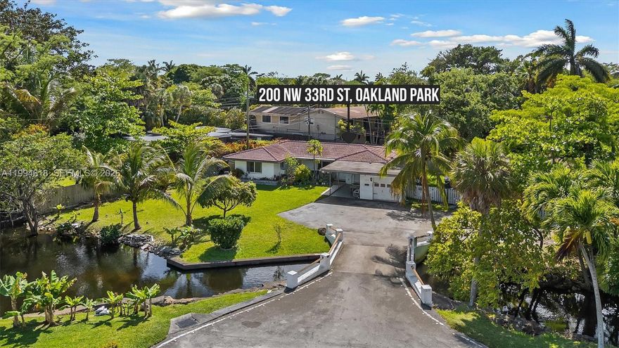 Well-maintained 3-bedroom, 2-bathroom waterfront home located in desirable Lloyd Estates in Oakland Park. Enjoy peaceful canal frontage with serene water and garden views right from your backyard—perfect for relaxing or entertaining.

The home features a bright layout with tile flooring throughout, spacious living and dining areas, and a functional kitchen with modern appliances. Additional highlights include an attached garage, central A/C, and ample driveway parking.

Step outside to a fully fenced yard with direct canal access, offering great potential to create your ideal outdoor space.

Conveniently located near major highways, shopping, dining, and just a short drive to the beach.

Move-in ready and easy to show!