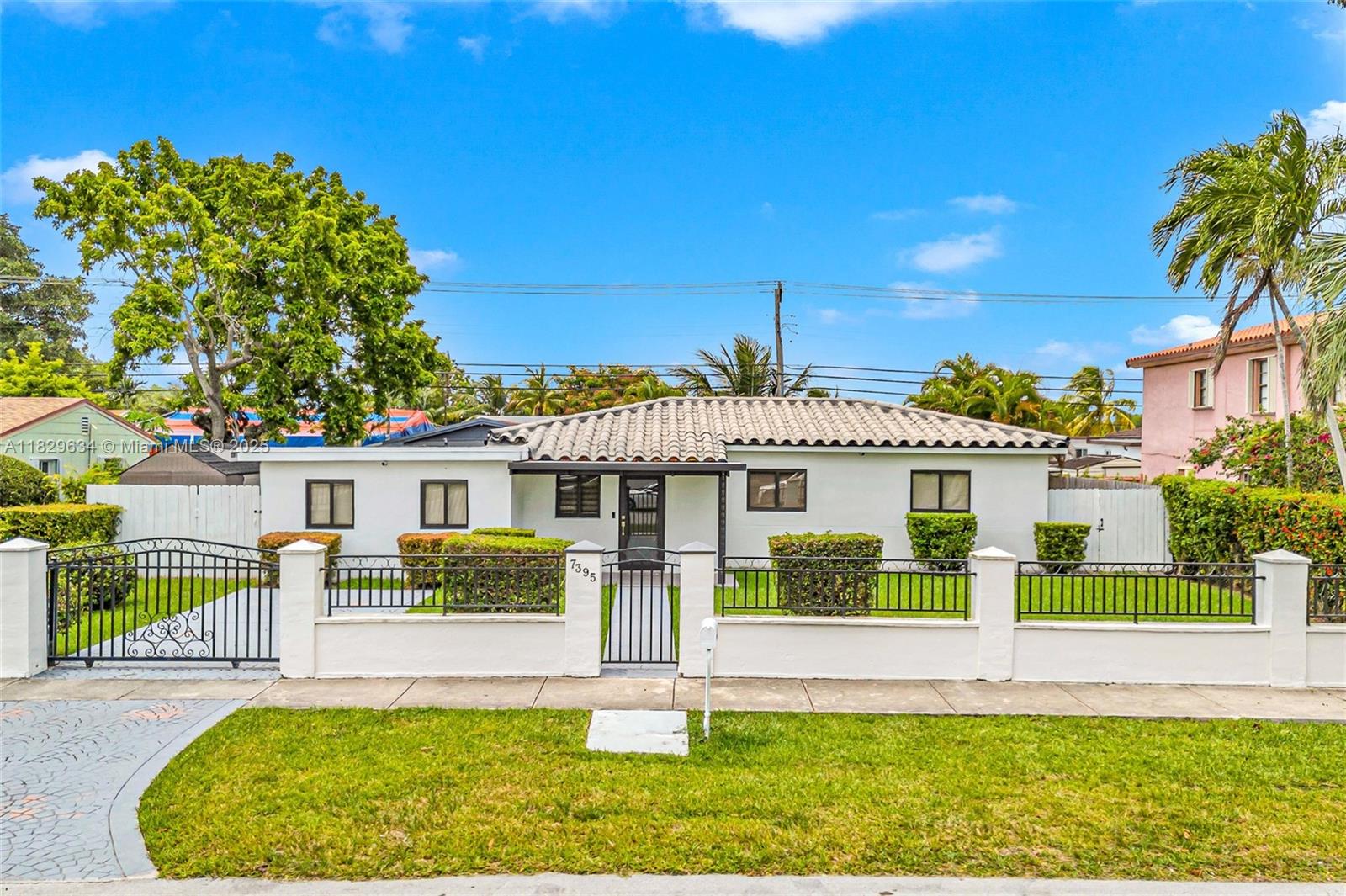 Nestled in the heart of Miami’s Coral Terrace, this 1-story residence has been tastefully remodeled in 2022 boasting 2,280?sf of living space on a generous 7,500?sf lot. The residence offers 4 beds and 3 baths, including an oversized primary suite with direct patio access and expansive walk-in closet. The light filled interior showcases high impact windows and doors, and a modern kitchen with island, sleek appliances, and chic finishes. Central A/C is served by two units for optimal comfort. Outdoors, a covered patio overlooking a private pool provides a serene, tropical retreat—perfect for lounging or entertaining, complete with a cabana bath for convenience. Ideally situated off Bird Road, it’s just minutes from the upscale shops and dining of Coral Gables. Easy to Show!!