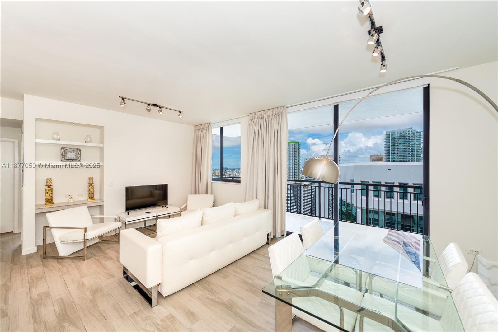 Furnished. 2 Beds 2 Baths, elegant wood like porcelain floors, Stainless Steel Appliances, Laundry Room, Balcony. AVAILABLE NOVEMBER 24, 2025.