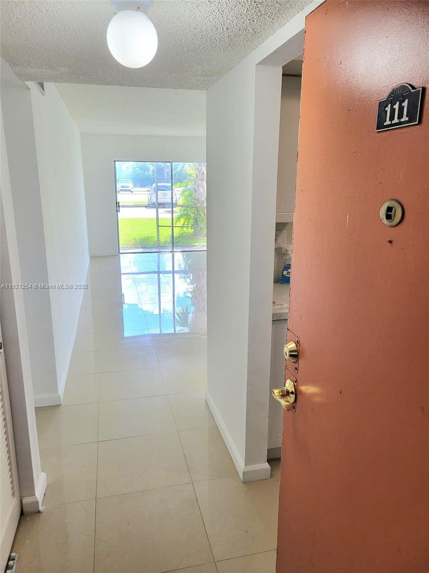 Enjoy Sunset Hills I Condo Lifestyle. This 1/1 unit is located in the heart of Broward. Big Walking closet. Great apartment, with tile floors throughout the whole property, an open kitchen, and a walk-in closet. NEW Stainless Steel Appliance & AC/ Very bright unit. Recently painted.Great location, easy access to the commercial offices, shopping center, schools, Turnpike, and other expressways. Quiet, warm, and family neighborhood.Minimum credit score 620.