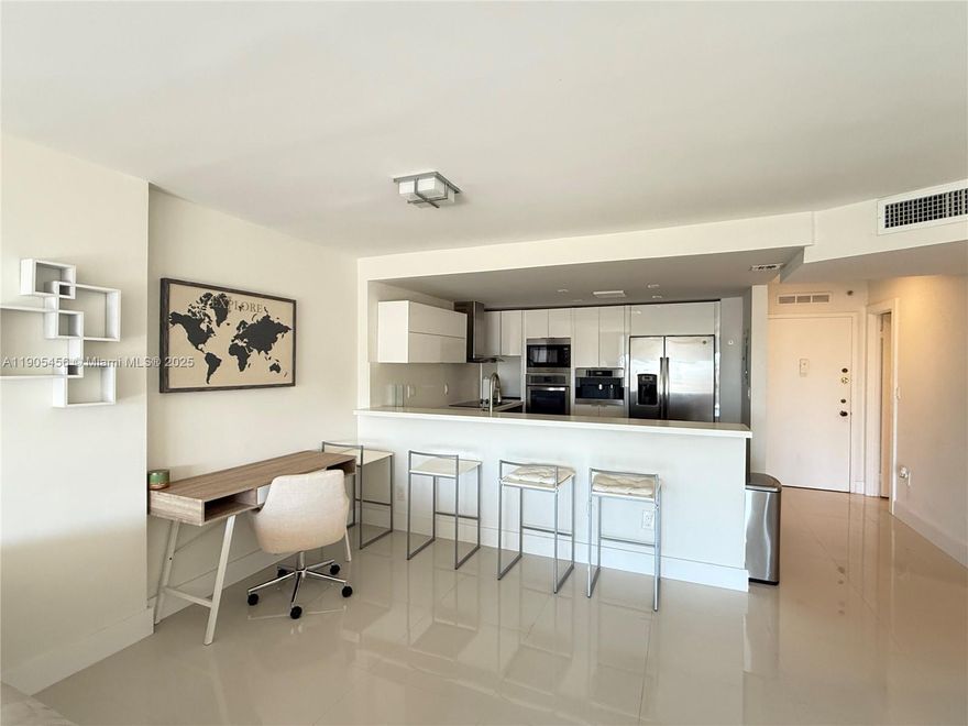 Enjoy unobstructed sunsets where the sky paints its masterpiece every evening. This fully remodeled Aventura apartment combines modern elegance with comfort, featuring a chef’s dream kitchen with top-of-the-line Miele appliances. Nestled in the best area of Aventura, you’ll have easy access to world-class shopping, fine dining, and the city’s vibrant lifestyle. Spacious layout with plenty of closets and storage. Perfect for professionals, couples, or young families seeking both luxury and convenience.