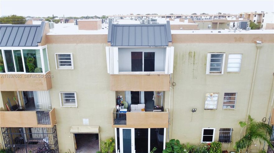 Spacious 2-bedroom, 1.5-bath condo located in Palmetto Spring Condo Villas, perfectly situated in the center of West Hialeah. The unit features brand-new stainless steel appliances, including a refrigerator, range, microwave, and dishwasher, along with a tankless water heater for added efficiency. Enjoy tiled floors throughout, ample closet space, and an enclosed balcony that provides extra living area or flex space.