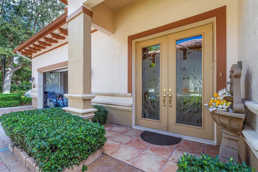 Picture a captivating villa in the desirable 55+ community of The Palms at Weston, ideal for an active couple eager to enjoy upscale living. This welcoming home offers 2 spacious bedrooms, 2.5 bathrooms, and a flexible den that can serve as an office or extra bedroom. The expansive master suite promises pure relaxation. Greet each day with a stunning lake view—one of the area’s best—right outside your window. The driveway fits 2 cars, with room for 2 more in the garage, perfect for hosting guests. Inside, relish elegant hardwood details and a delightful fireplace framed by intricate woodwork. With just 32 villas, this gated retreat features a restaurant, clubhouse with a beauty parlor, pool, library, and fitness center—all a short stroll from dining, Publix, and I-75. This gem won’t linger