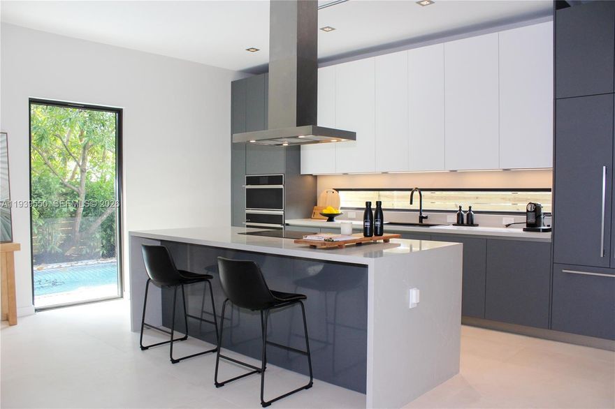 Stunning modern LEED-certified/Wellness residence at 3540 Oak with 4 bedrooms 4.5 bathrooms, offering approximately 3034 square feet of air-conditioned living space and approximately 4000 square feet of total area, thoughtfully designed for luxury & comfort. This beautifully appointed home features four spacious bedrooms, four full bathrooms plus a cabana bath, and a seamless indoor-outdoor layout ideal for entertaining. Designed with advanced building systems, the home promotes a healthier indoor environment through continuous fresh-air ventilation, enhanced air quality, balanced humidity, and low-VOC materials that help reduce indoor pollutants. Outdoor living is elevated with a private pool and summer kitchen, perfect for gatherings and everyday enjoyment. Additional features include a two-car garage, Low-E impact windows, and elegant Italian kitchen cabinetry—blending modern design with energy efficiency and upscale finishes. A perfect fusion of contemporary architecture, sustainability, and functionality, this exceptional residence reflects the wellness-driven philosophy of Ciel Grove, where forward-thinking design supports well-being, peace of mind, and a higher quality of life. Optionals: solar, battery backup, EV chargers. Expected delivery timeline: February, 2026