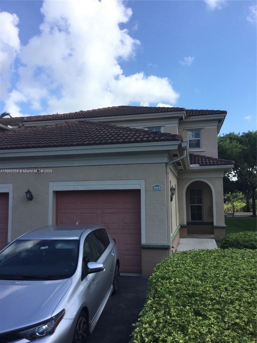 Great location! One of the most desirable area in the neighborhood. Gated Community, Corner unit with 2BR AND 2 Bath with a 1 car garage. Nice View of a lake. Impeccable Amenities include pool, gym, volleyball, basketball etc. close to everything.