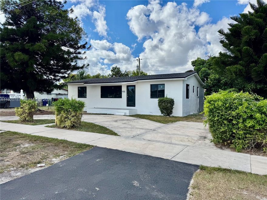 Welcome to this beautifully updated 3-bedroom, 2-bath home located in the heart of Miami Gardens. This move-in-ready property features a brand-new 2025 roof, all-new impact windows and doors, and a fully renovated interior designed for modern living. Enjoy a stunning new kitchen with contemporary finishes, upgraded bathrooms, and spacious bedrooms filled with natural light. Space for RV / Boat parking. Conveniently and centrally located near major highways, shopping, and schools. Perfect for families or investors seeking a turnkey property.