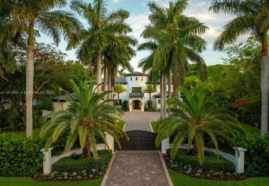 Nestled in Pinecrest, one of Miami’s most coveted neighborhoods, this gated 7BD/8.5BA estate offers the ultimate in resort-style living. The entertainer’s backyard features a saltwater pool, spa, cold plunge, sauna, gym, pickleball/basketball court, and summer kitchen. Inside, soaring ceilings connect a chef’s kitchen with striking marble island to elegant dining and a fireplace great room. The luxe primary suite boasts a private sitting room, dual walk-ins, and spa bath. With smart-home tech, 3-car garage, and recent renovations, this move-in ready retreat combines privacy, style, and world-class amenities.