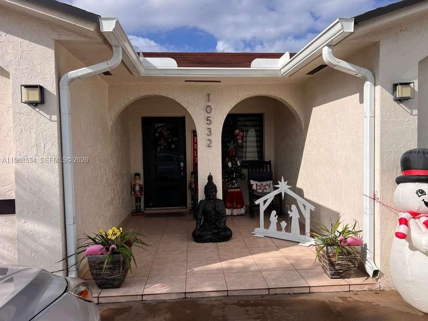 Spacious and well-maintained single-family home in the heart of Hialeah offering incredible flexibility and income potential! The main residence features 4 bedrooms and 2 bathrooms with a functional layout, tile and wood flooring throughout and abundant natural light. The primary suite includes a walk-in closet, and the home is equipped with impact windows. Laundry conveniently located inside the main house. In addition to the main living area, the property includes a separate bedroom that can serve as a private guest room, office, or extended family space-making the home effectively a 5-bedroom layout. There is also a fully equipped efficiency with its own bedroom, bathroom and kitchen, ideal for rental income or in-law quarters. Backyard offers additional storage with a shed and space to customize and enjoy outdoor living. The roof has had work completed in recent years and the property has been well cared for overall. Whether you're looking for a primary residence or potential income-producing opportunity, this versatile Hialeah home checks all the boxes.