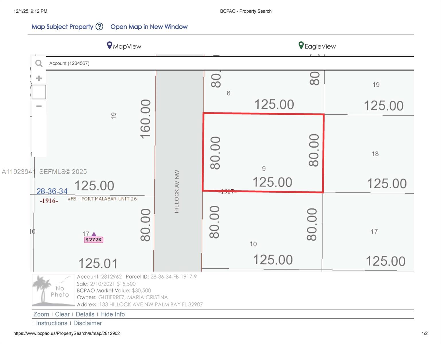 Port Malabra unit 26 - Land