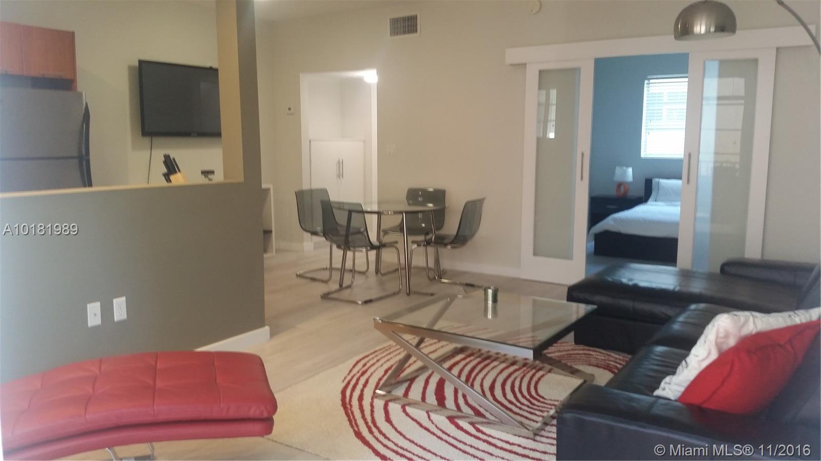 MODERN FURNISHED 1/1 IN THE HEART OF MIAMI BEACH! FULLY EQUIPPED & RENOVATED UNIT FEATURES MODERN DECOR, DESIGNER OPEN KITCHEN WITH GRANITE TOPS & STAINLESS STEEL APPLIANCES, NEW WOOD FLOORING, FROSTED GLASS DOORS, CALIFORNIA CLOSET, QUEEN BED, CENTRAL AC, EXTRA STORAGE SHELVING & WASHER/DRYER IN UNIT. ALL APPLIANCES UNDER WARRANTY. EXCELLENT LOCATION IN WALKING DISTANCE TO SHOPPING AND ENTERTAINMENT, 3 BLOCKS TO LINCOLN RD. $1700 FOR 1 YEAR LEASE OR $1850 FOR 6 MONTHS. NO PETS ALLOWED.