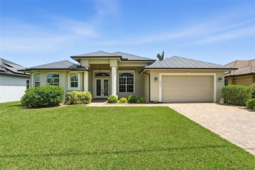 OVER $150,000 IN UPGRADES – WATERFRONT POOL HOME WITH GULF ACCESS! Move-in ready Gulf access home with one-bridge open water access, private dock and lift. Open-concept great room, formal dining, and zero-corner sliders for indoor-outdoor living. Backyard oasis with saltwater pool, lanai, patio, and fenced yard. Chef’s kitchen with oversized island, stainless appliances, and built-in bar. Upgrades include new roof, impact windows/doors, Storm Smart screens, custom closets, pool cage, updated washer/dryer, pool pump/filter, and fresh paint. Tile flooring throughout. Perfect as primary home, vacation retreat, or rental. Schedule your showing today!