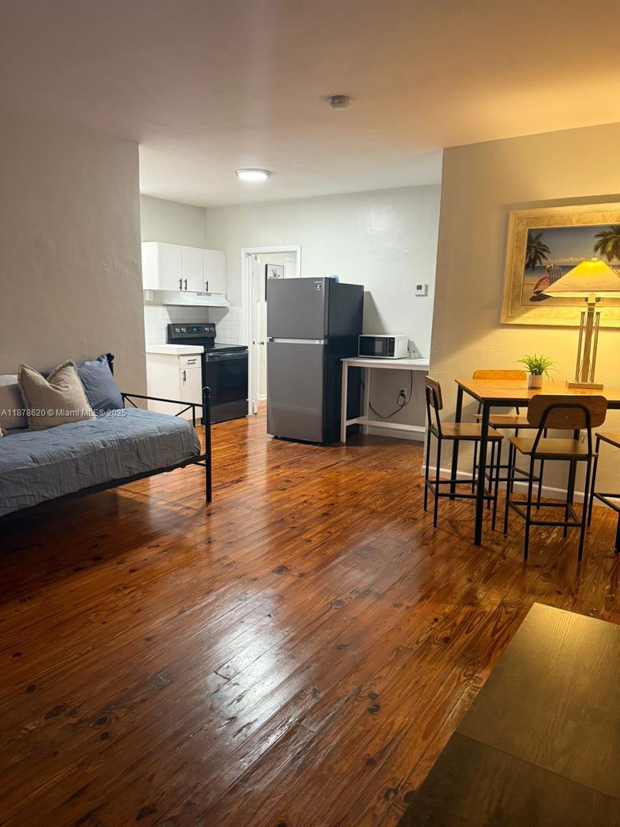 Available charming waterfront condo on Normandy Isle! This bright & spacious top floor unit features gleaming Dade county pine floors & Art Deco details throughout, separate den that can be used as guest room or office and plenty of closet spaces. The building features pool, BBQ area, garden, bike storage & gated entry. Just a few blocks Normandy Fountain market, shops & restaurants, & a stroll to Normandy Pool & Park.