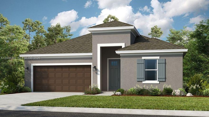 What's Special: Preserve View. New Construction - October Completion! Built by America's Most Trusted Home Builder. Welcome to the Grenada at 653 SE Ranch Oak Circle in Veranda Oaks! This inviting new home welcomes you through a gracious entry into a bright, open layout with natural light. The gourmet kitchen anchors the heart of the home with a spacious island, a walk-in pantry, and easy flow into the casual dining area and great room. Just beyond the great room, the covered lanai extends your living space outdoors. The primary suite is thoughtfully tucked away and features a generous walk-in closet and a spa-like bathroom. Three secondary bedrooms, two full baths, and a dedicated study complete this home. Conveniently located near the Martin County line with easy access to the Florida Turnpike, you’re close to beaches, recreation, shopping, medical facilities, and Treasure Coast attractions. This gated 56-acre community features two lakes and an amenity center with a pool, cabana, dog park, playground, and covered seating. Additional Highlights Include: gourmet kitchen, pocket sliding glass door out to the covered lanai, 8' interior doors, tray ceiling package, door from the primary closet to laundry room, soaking tub with a separate shower in the primary bathroom, study in place of a flex room, impact windows throughout the home, and extended tile flooring to the primary suite and closet. Photos are for representative purposes only. MLS#A12008281