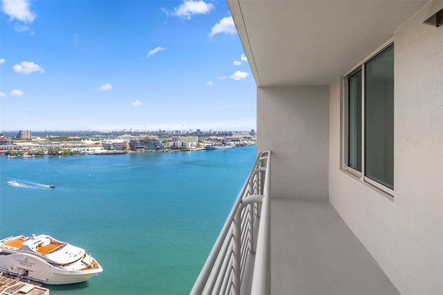 Escape to the Miami lifestyle for under $425,000. This 1BR/1BA at One Miami places you where the city meets the bay — steps from Brickell, Bayfront Park, and the Riverwalk. Enjoy skyline and bay views from your private balcony, an open layout with floor-to-ceiling windows, granite kitchen, and in-unit laundry. One Miami offers resort-style pools, fitness centers, meeting rooms, 24-hr concierge, 24-hr security, valet, and waterfront dining. A rare chance to own a waterfront condo in the heart of Miami at an unbeatable price. Pool deck has been newly renovated. All assessments related to these renovations have been paid in full by the Seller. New and unused Frigidaire and Whirlpool appliances. Unit comes with 1 covered and assigned garage parking spot. Your friends will never want to leave.