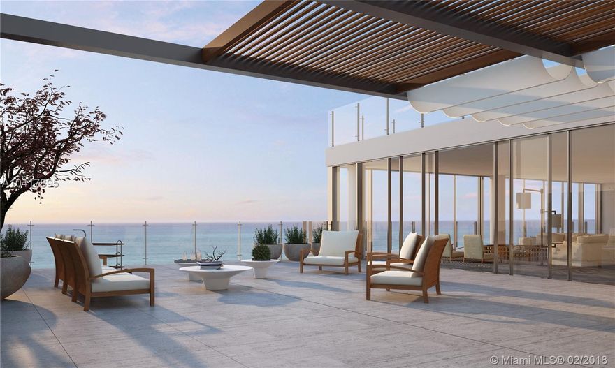 AMAZING OCEANA PENTHOUSE. 13,159 SF total with 7,616sf under AC and over 5,500sf of open spaces. Flow-through TERRACES with barbecue area and ROOF TOP TERRACE with heated INFINITY POOL and Jacuzzi. SPECTACULAR VIEWS of OCEAN, BAY and CITY. 5 BEDS, 7 BATH+2 half, FAMILY, MEDIA ROOM and more. Exclusive Resort Lifestyle, Spa, Fitness, Tennis, Two huge pools, Green Put and many others. Best building in Key Biscayne.