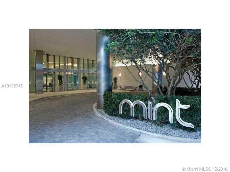 Enjoy the most amazing city & water views from the 50th floor of this beautiful & spacious unit! Mint Condo most sought after "10 line" at its best! Largest 2/2.5 floor plan, in one of the highest floors available! Amazing EAST/WEST endless views, lots of natural light. Beautiful porcelain floors, nicely finished, many upgrades! Resort like amenities, spa, sauna, gym & much more! Mint is the most luxurious & modern building in the Downtown/Brickell area, perfect location.“Tenant occupied until 03/09/2017”