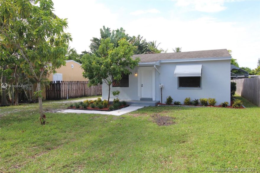 Clean 2 Bedroom & 1 Bath single family home with detached concrete block shed in rear. Huge 10,250 SF lot, New AC, New kitchen cabinets & countertops & sink/faucet, new bathroom vanity/faucet & toilet, New Paint In & Out, Newer roof, Move-In condition. Cash and Conventional Financing offers only, Proof of Funds required for cash offers, Conventional Offers must be pre-approved our preferred lender.