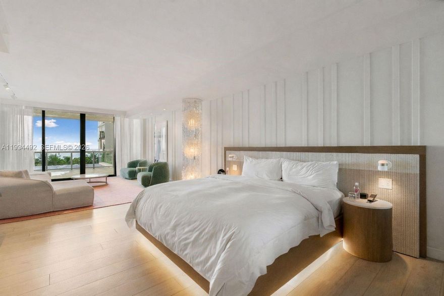 Rarely available high-floor "Ocean Suite" corner residence at the iconic W South Beach. This fully furnished, Yabu Pushelberg-designed unit features expansive interior luxury complemented by a wrap-around balcony. Enjoy unobstructed, panoramic views of the Atlantic Ocean and world-class resort grounds. Positioned in the building's most sought-after line, this property offers a premier turnkey lifestyle or a high-yield investment opportunity within the W’s flexible management program. Elite amenities include spa, private beach club, and fitness/tennis center.