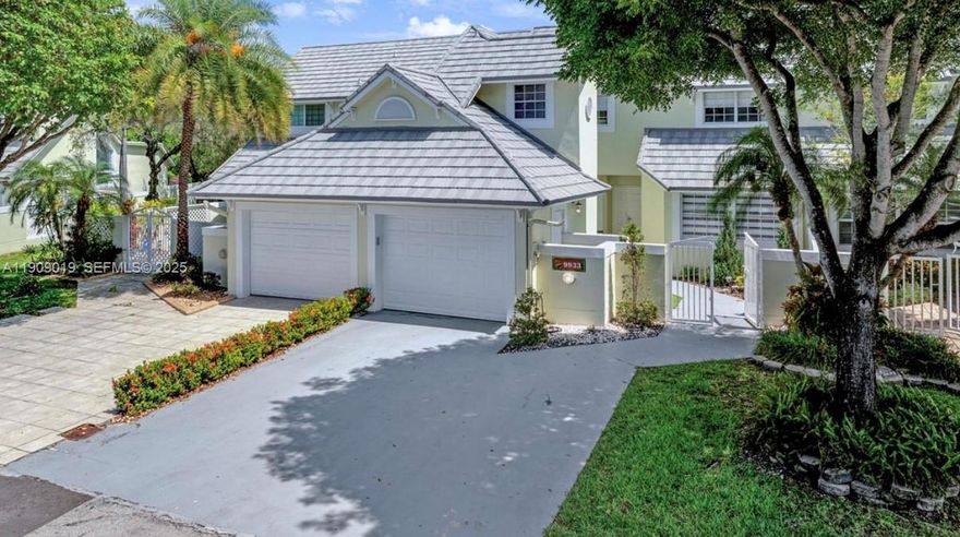 Welcome to this beautiful maintained 3- bedroom, 3- townhouse with a 1- car garage, located in the prestigious community of Doral Woods. Featuring laminate flooring throughout and one convenient bedroom on the ground level, this home offers both style and functionality. The bathrooms have been tastefully updated, and the layout is ideal for confortable family living or entertaining. Enjoy the peace of mind of a low HOA while gaining access top-notch community amenities. Perfectly situated near major highways, A- rated schools, renowned golf courses, and premier shopping and dining, this is South Florida living at its best. Don't miss the opportunity to live in one of Doral's most desirable neighborhoods.