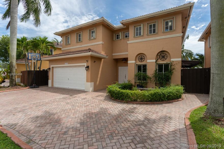 Pamper yourself and take in the mesmerizing lake views in this phenomenal two-story lakefront home in guard-gated community of Venezia Lakes. It’s nicely remodeled with new floors, new paint inside and out & even a new floating dock. Upstairs features 2 bedrooms each with en-suite bathroom and a big master suite with 2 walk-in closets & balcony. Bonus office or 4th bedroom on 1st floor. Two car garage. A sparkling pool & lakeside pavilion complete this remarkable home. Bring your tooth brush and paddle board or jet ski!