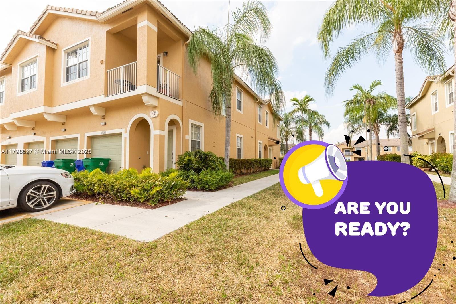 Rental Property at 13157 Sw 44th St 17106, Miramar, Broward County, Florida - Bedrooms: 3 
Bathrooms: 2  - $2,799 MO.