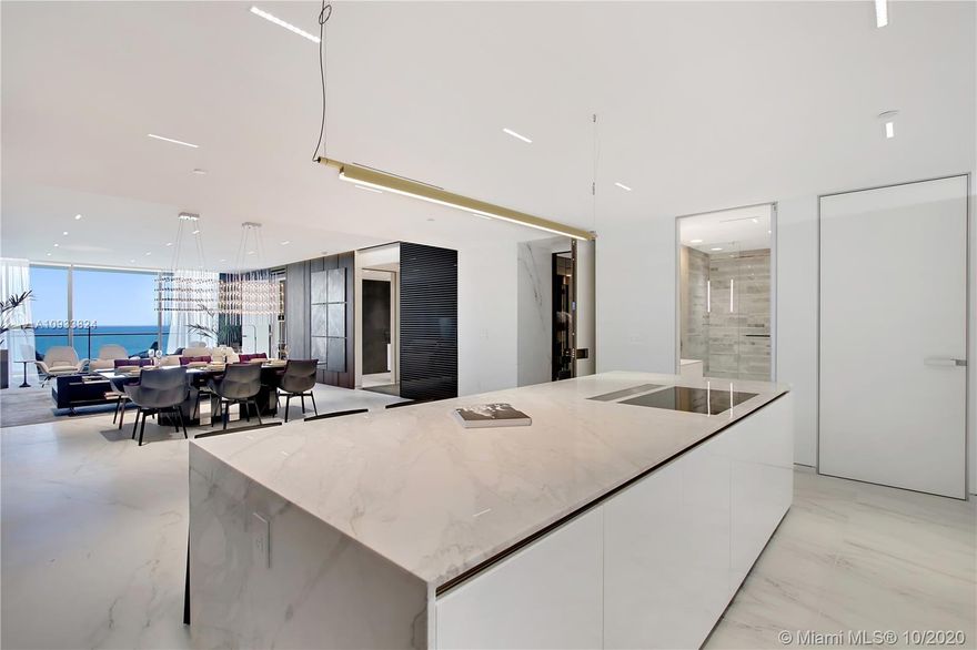 Turn key ultra luxury 3+ Den 3 bath unit at Oceana. 24 hours notice to show.