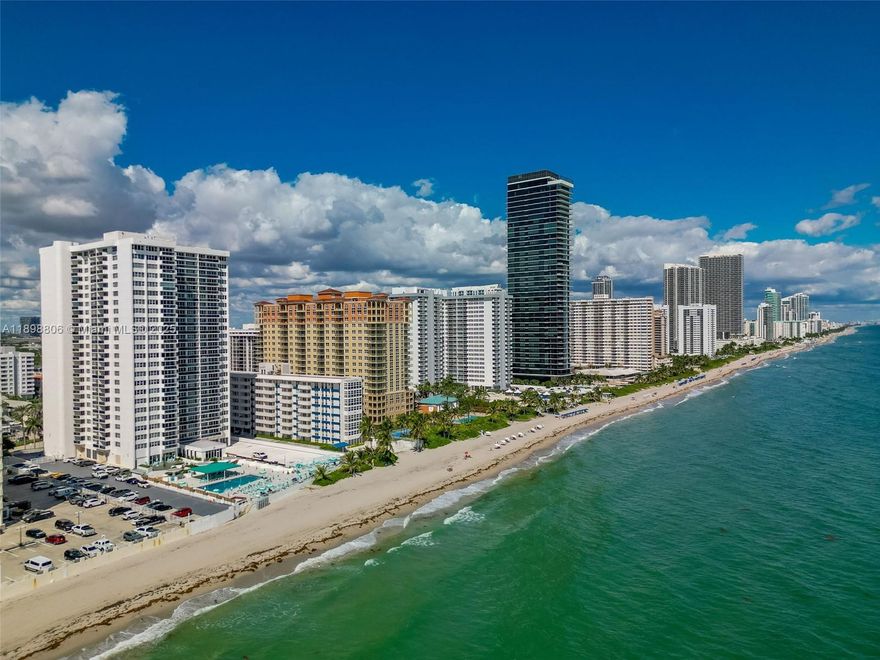 First ocean line! Located directly on the Hallandale Beach. You can see the water right from the balcony. Resort style amenities including a beacfront pool and sundeck, beach beds and umbrellas, fitness center, sauna, 24 hour security. Recent building upgrades: facade restoration, new balconies, impact windows, updated lobby and common spaces. The unit itself is updated, has new doors, renovated bathroom, new fixtures. It light, spacious and well kept. One of the best-value oceanfront residences on the beach. Minutes from Sunny Isles, Golden Beach, Aventura Mall, Gulfstream Park and major airports. Shedule the tour now!