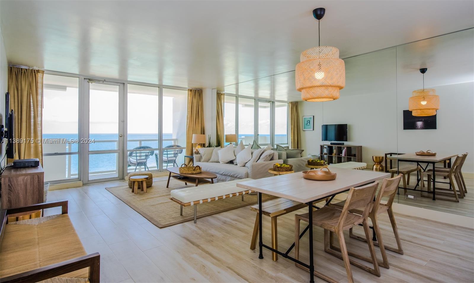 Rental Property at 5601 Collins Ave 1204, Miami Beach, Miami-Dade County, Florida - Bedrooms: 1 
Bathrooms: 2  - $5,000 MO.