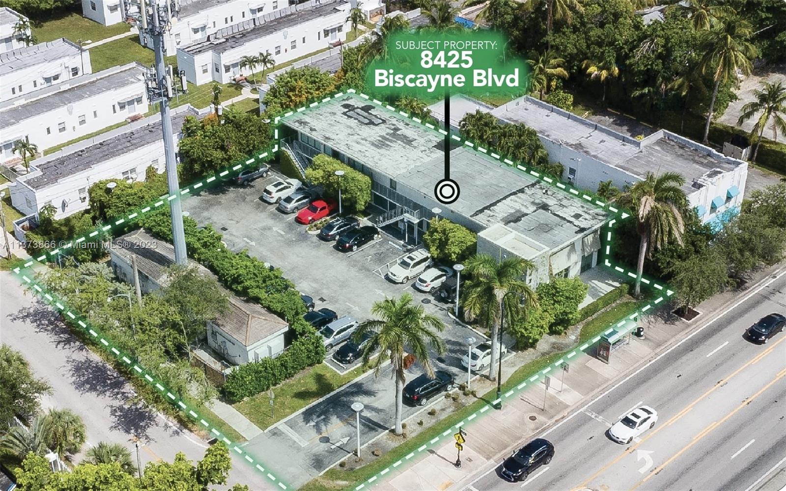 • Income-producing investment opportunity
• Freestanding corner property
• Great opportunity for owner user or developer with all leases up-to-date
• Signage opportunity
• Excellent exposure on Biscayne Boulevard (approx. 75,000+ daily commuters)
• Fully redesigned and renovated in 2007; impact glass, storefronts, electric service, HVAC and plumbing systems
• Ample parking on-site for employees and clients
• Immediate access to I-95 (approx. 35,000+ daily commuters) and I-195 (approx. 150,000+ daily commuters)
• Minutes to Miami Design District, Wynwood, Miami beach, Downtown Miami, Broward County and more
• With Biscayne Boulevard exploding with new trendy businesses and concepts, 8425 Biscayne Blvd is a hidden gem waiting
to be discovered!