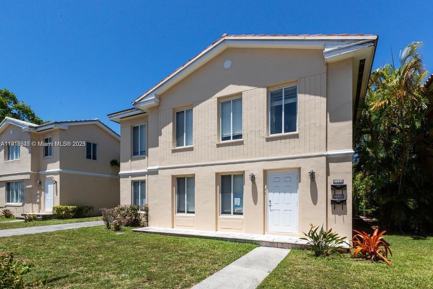 Want to live in Goral Gables and have a unit that will help pay the Mortgage. The best rental units available in "The City Beautiful” live within walking distance to all the amazing nightlife, restaurants, and the upcoming Ponce de Leon Mediterranean Village! Play, work, and study in one of the best districts in the city and the best schools in Miami-Dade County. This incredible 2x 3/2 unit, completely remodeled 5 years ago, has newer kitchen, appliances, bathrooms, and flooring. Only one neighbor in your building, and ample parking. See a perfect way to invest and live and the rent helps pay the mortgage. This will not last.