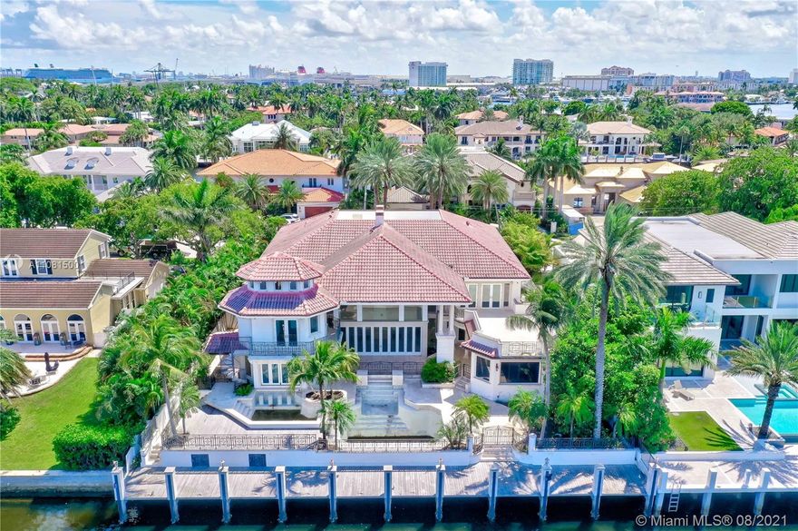 Wonderful opportunity to customize your new 7,278 square foot home within the highly sought after gated community of Harbor Beach. This spacious 15,750 square foot lot provides endless opportunity to make this the home of your dreams. On 105’ of deep water frontage, you can dock a vessel up to 85’. Just minutes away from Fort Lauderdale’s famous beaches, Las Olas restaurants & shops, an international airport as well as major highways.