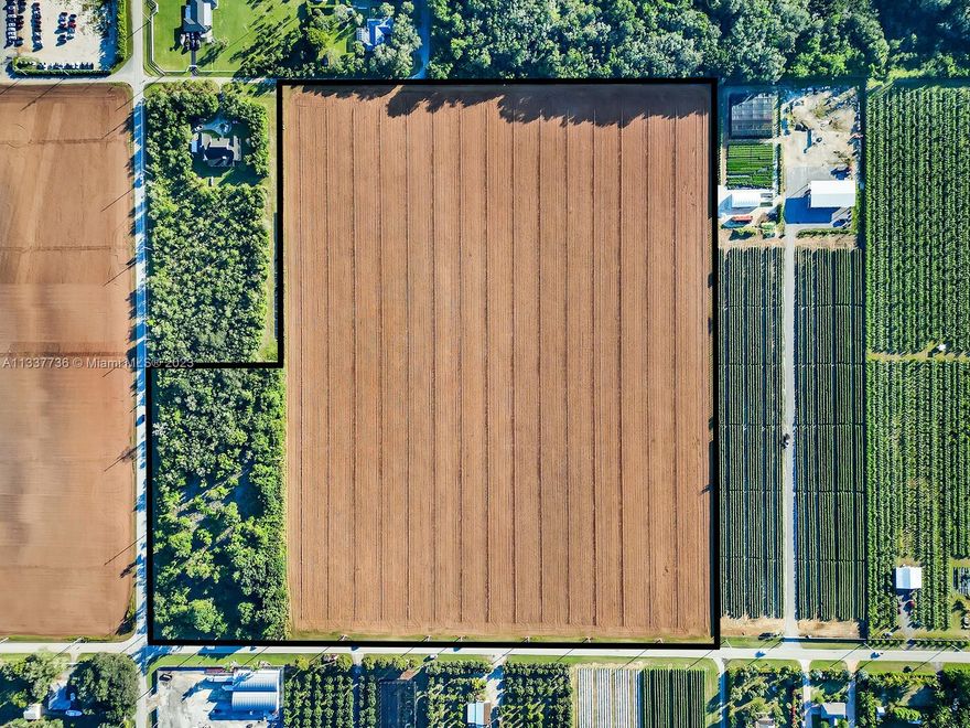 35 ACRES in Prime Redland Location that holds endless possibilities! Two folio's 30-7810-0100-0010 & 30-7810-000-0020 are both included in the sale price.  Overhead electric in place just needs meters, surveys available on both folio's, Flood Zone is X. Main road leads out to Homestead Aviation airport to the West and to the East to Krome Ave & US 1. Location is 1 block outside the UDB.