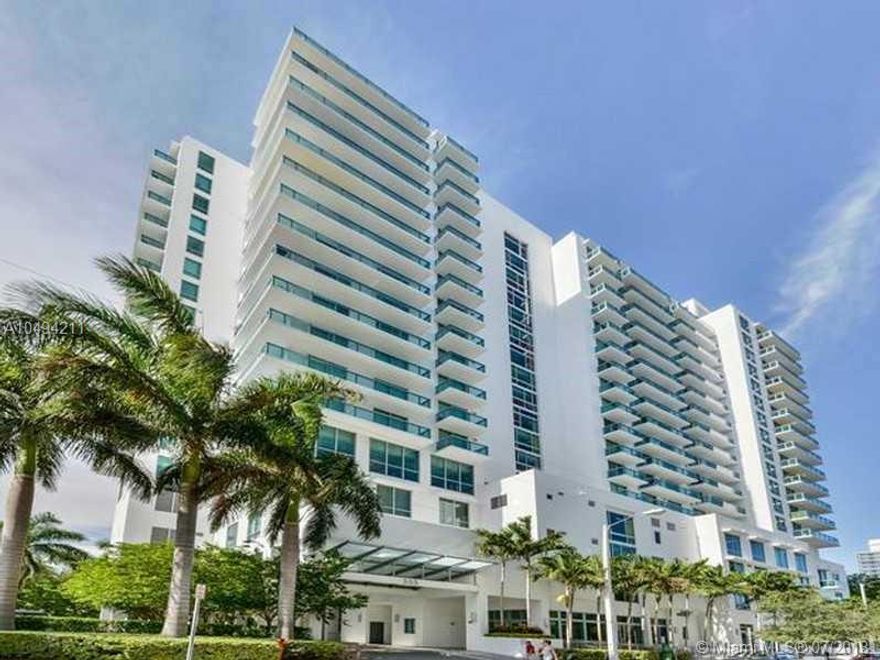Very unique gorgeous modern 2 bedroom 2 bath in boutique Gallery Art building with over 1000 sf private corner terrace with private entrance to the pool area facing the bay with great views. 10' High ceilings, stainless appliances, washer & dryer in unit and pets allowed. Very convenient location in heart of hot Edgewater neighborhood. Walk to Performing Arts Center, restaurant & waterfront parks and hop on the trolley to Brickell, Midtown or Design District. This is a must see!!
