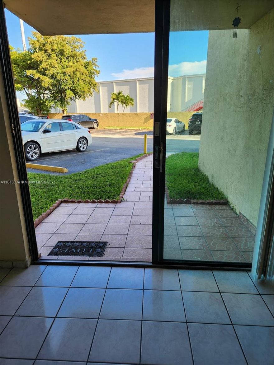 FIRST FLOOR UNIT, bright, well lit, Water included, WASHER & DRYER in Unit with lots of closet space, spacious rooms, and 1 parking space and additional parking decal available. Secure community close to shopping, schools, major roadways and arteries, restaurants.