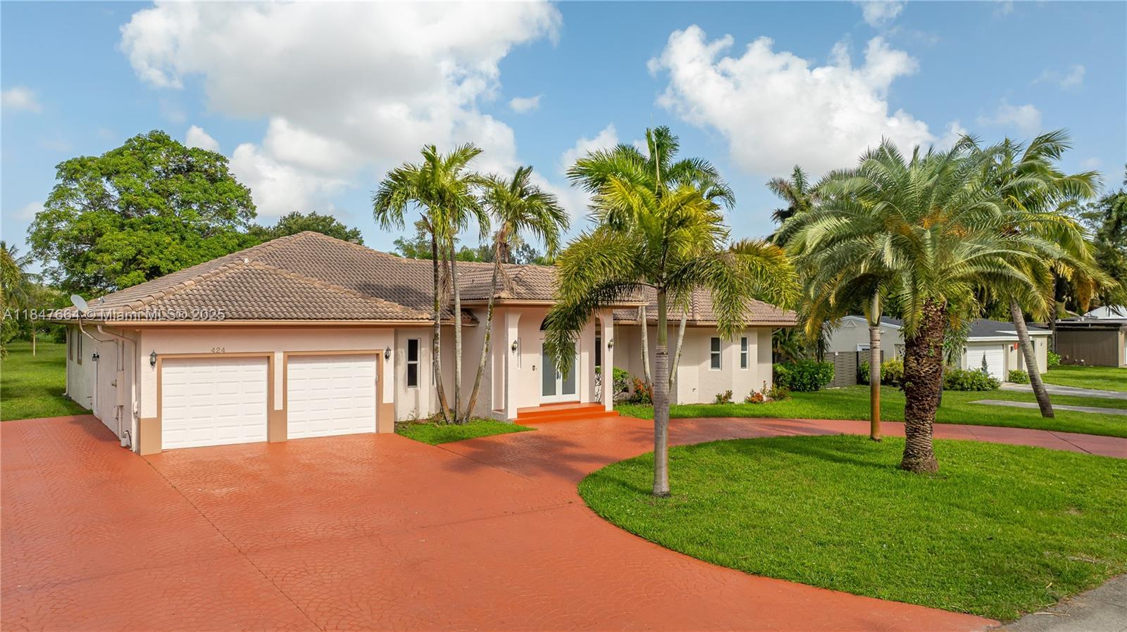 Custom built Old Plantation home, a tropical paradise built in 1998 on a full acre! No HOA! 5 bedrooms, 3 1/2 bathrooms & cabana, fireplace & large screened in patio. This home features a 2 car garage that is large enough to hold 4 cars!! Circular driveway plus!! Open living space w/ plenty of room for guests, family and entertaining inside and out!! Lovely pool! 2 zone AC system and 2025 Water Heater. 2019 full Hurricane Impact Windows and Doors!! Walk to Diecke Auditorium, public library and community center that has tennis courts, playground, even jogging trails. Sprinkler system with water drawn from the nearby canal that waters the many shade trees and an abundance of fruit trees. Central Broward location, easy access to all main roads (Palm beach & Miami) major shopping.