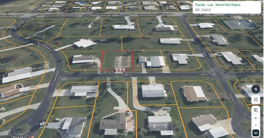 Rare find! Builder-ready ¼-acre lot in the sought-after 55+ Lake Fairways Resort Golf & CC— the only improved vacant parcel available. You own the land with no lot rent, just $200/yr HOA. Southern exposure with paved driveway in place, plus LCEC electric, FGUA water & Xfinity ready—just add septic. Plenty of space for a modular or manufactured home with room for a garage, lanai, or pool. Lake Fairways offers guard-gated entry, golf, clubhouse, pools, fitness, tennis, pickleball, dining, RV/boat storage & more. Minutes to Cape Coral, Punta Gorda & Ft. Myers River District.