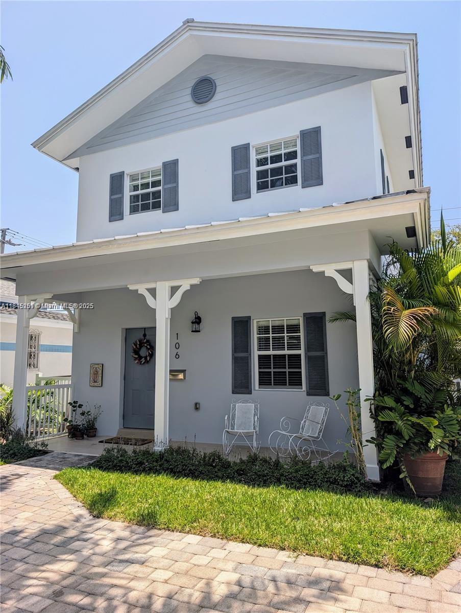 Highly sought after Location in Coral Gables Historic District and the West Coconut Grove area, 3 Bedroom 3.5 Bathroom Key west style home with 2004 square feet of living space, one car garage but can accommodate 6 cars. One bedroom downstairs, galley granite kitchen, large balcony off of the master bedroom. Situated 10 minutes from I-95 & Brickell, Downtown area, twenty minutes from South Beach and twenty minutes from Miami International airport. Location is second to none. Tenant occupied until Mid august, available beginning August 10th