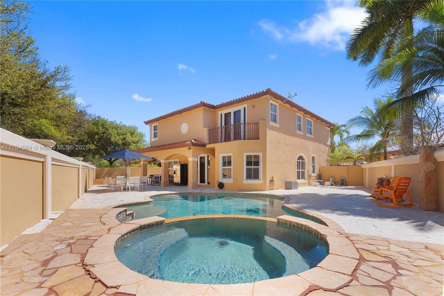 Beautiful home in Venetian Isles Originally 5 bedrooms, 4 bathrooms, 2 Car garage. Corner lot, with pool,  part of a Venetian Isle community which is full of amenities club huge, gym, pool etc  with low association fee. Owners did some changes to the property which could be very favorable as of converting the "Garage to a Movie theater room", master bedroom consist of two separate his and hers area, with walk in closets. this property is move in ready, this property will not last long in this market.