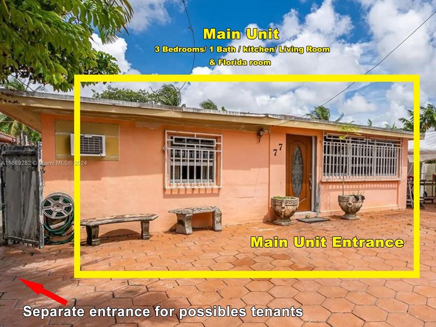 Don't miss this charming triplex in a prime Miami location! Each of the three units is fully independent, offering great potential for rental income or multi-generational living. The property features a spacious backyard perfect for entertaining. Conveniently located near shops, restaurants, and public transport. This is an excellent investment opportunity! Call to schedule a showing today